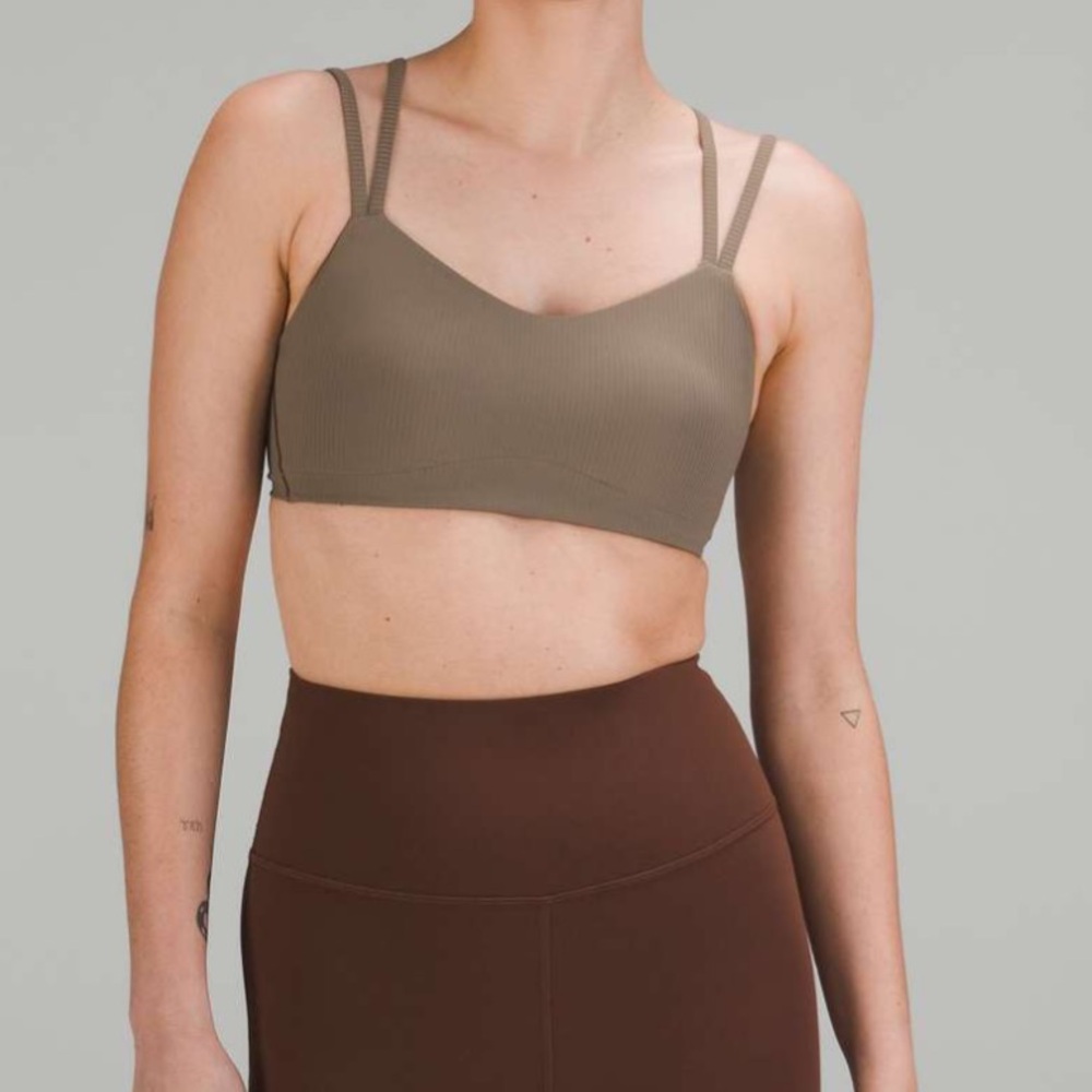 Lululemon like a cloud ribbed B/C cup- nomad